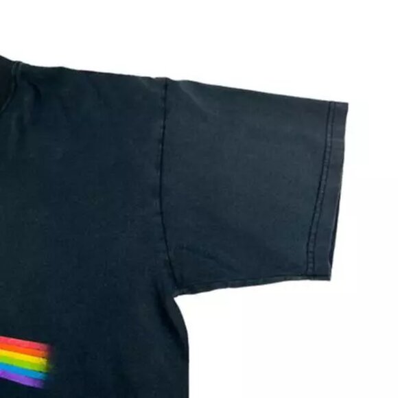 Vintage Mens Pink Floyd Dark Side Of The Moon Graphic T-Shirt Black Anvil L - Picture 7 of 12